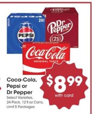 Coca-Cola, Pepsi or Dr Pepper