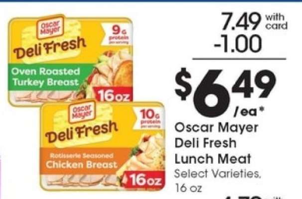 Oscar Mayer Deli Fresh Lunch Meat