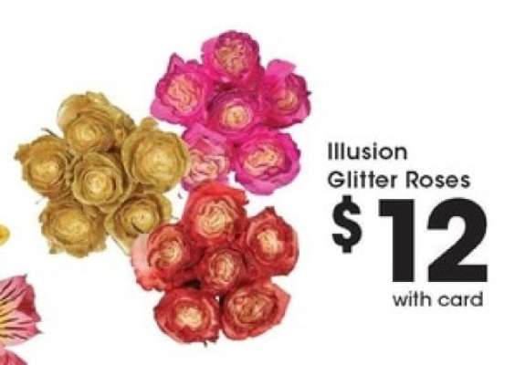 Illusion Glitter Roses