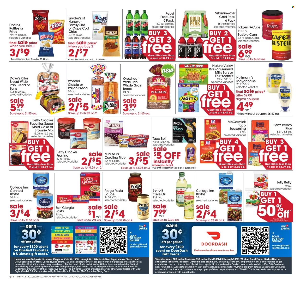 Giant Eagle ad - 10/15/2026 - 10/21/2026. Page 12