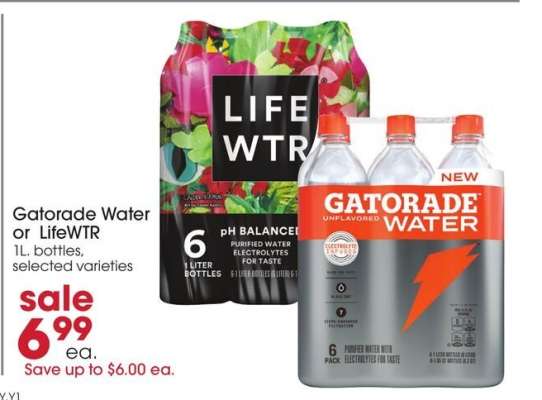 Gatorade Water or LIFEWTR