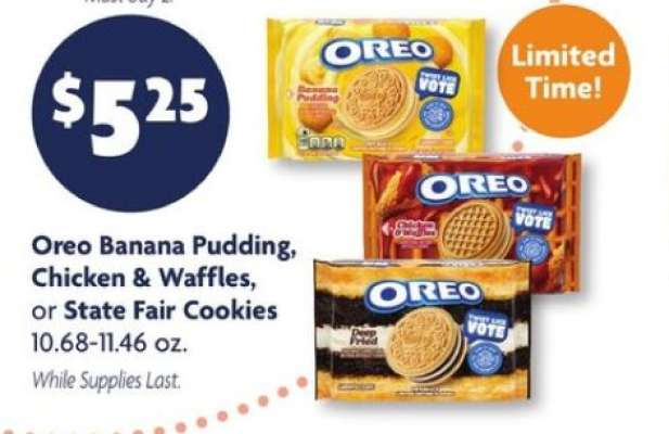 Oreo Banana Pudding, Chicken & Waffles, or State Fair Cookies