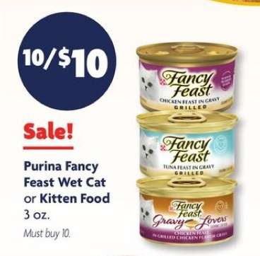 Purina Fancy Feast Wet Cat or Kitten Food
