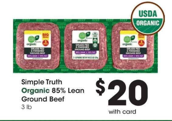 Simple Truth Organic 85% Lean Ground Beef