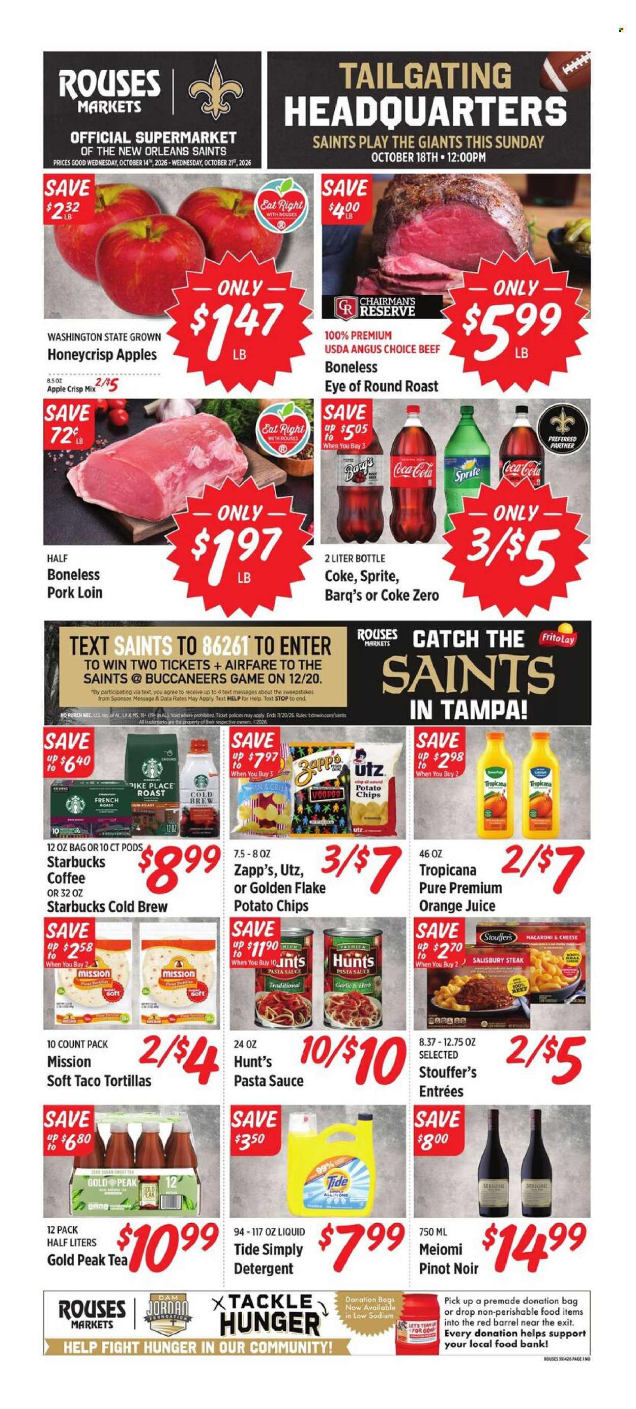 Rouses Markets ad - 10/14/2026 - 10/21/2026. Page 1