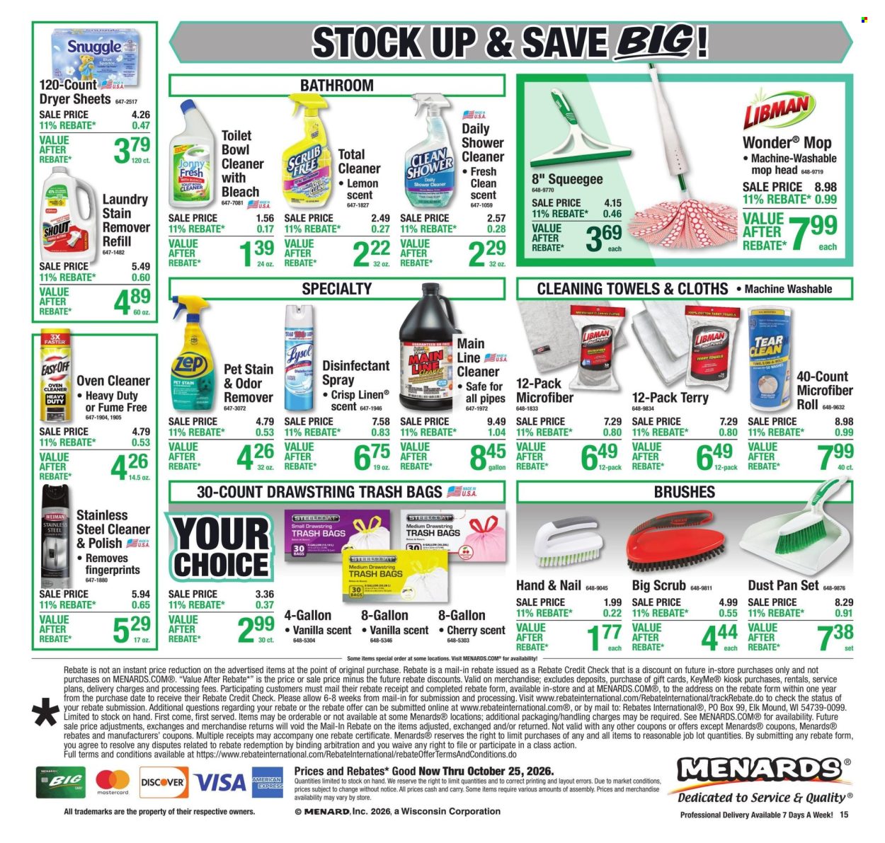 Menards ad - 10/15/2026 - 10/25/2026. Page 21