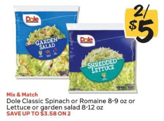 Dole Classic Spinach or Romaine