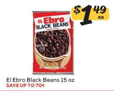 El Ebro Black Beans 15 oz