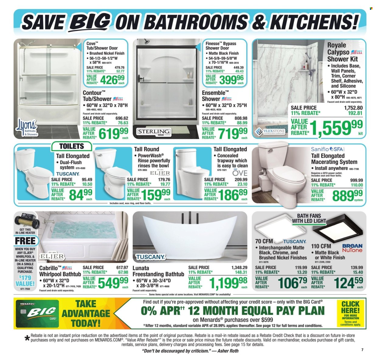 Menards ad - 10/15/2026 - 10/25/2026. Page 9