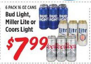 Bud Light, Miller Lite or Coors Light