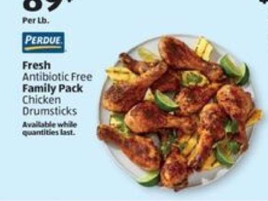 Perdue Fresh Antibiotic Free Family Pack Chicken Drumsticks