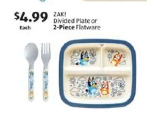 ZAK! Divided Plate or 2-Piece Flatware