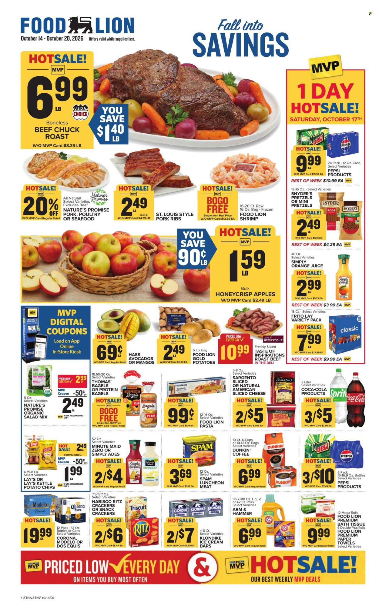 Food Lion ad - 10/14/2026 - 10/20/2026. Page 1