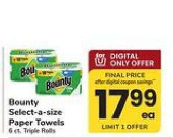 Bounty Select-A-Size Paper Towels