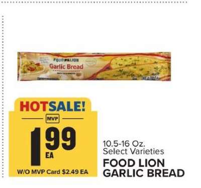 FOOD LION GARLIC BREAD