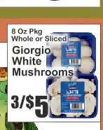 Giorgio White Mushrooms