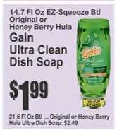 Gain Ultra Clean Dish Soap