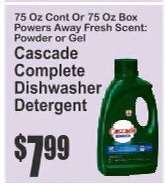 Cascade Complete Dishwasher Detergent