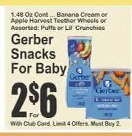 Gerber Snacks For Baby