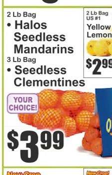 Seedless Clementines