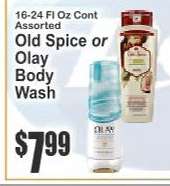 Old Spice or Olay Body Wash