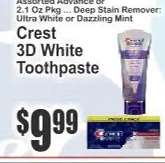 Crest 3D White Toothpaste