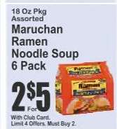 Maruchan Ramen Noodle Soup 6-Pack