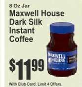 Maxwell House Dark Silk Instant Coffee