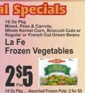 La Fe Frozen Vegetables