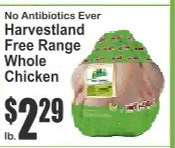 Harvestland Free Range Whole Chicken
