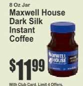 Maxwell House Dark Silk Instant Coffee