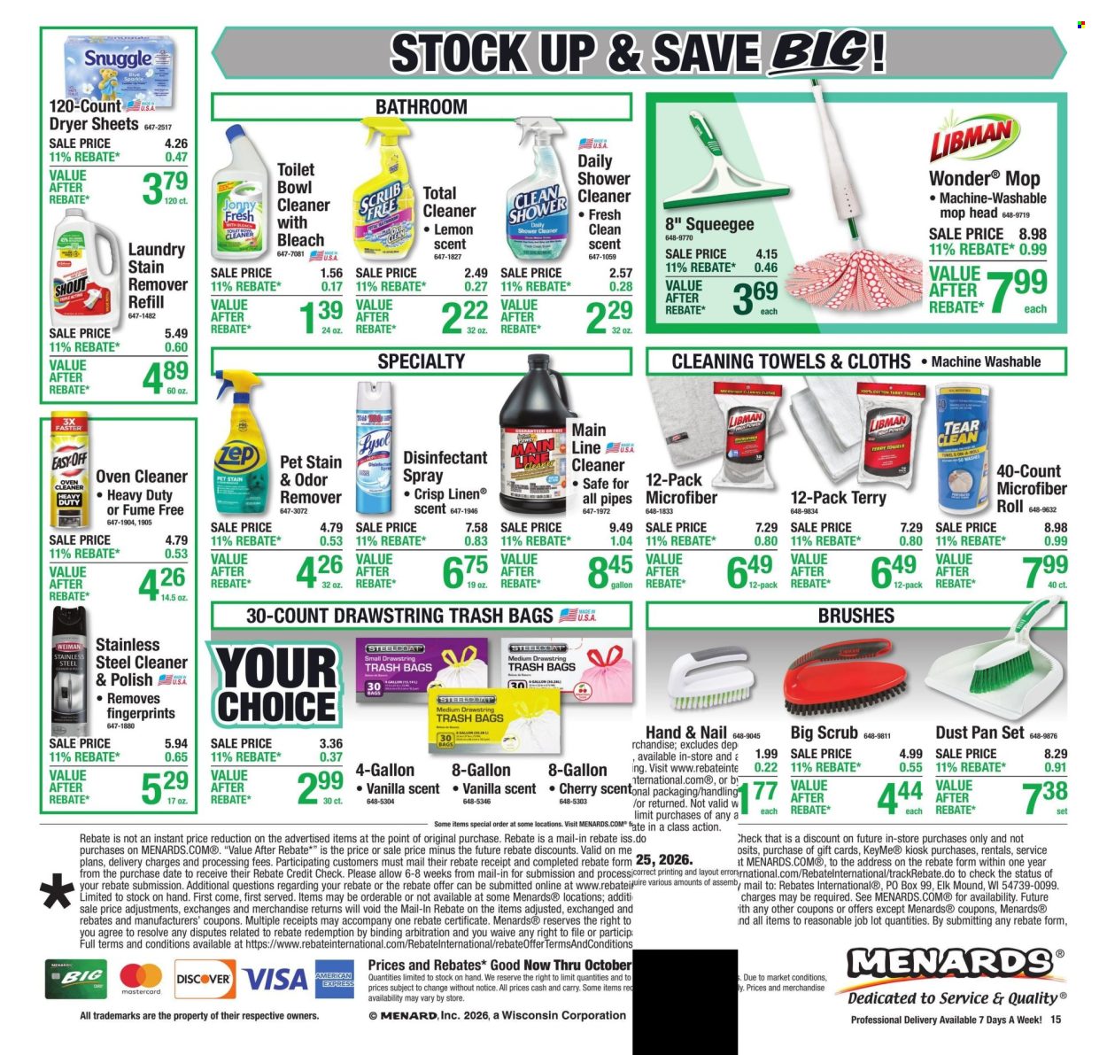 Menards ad - 10/15/2026 - 10/25/2026. Page 21