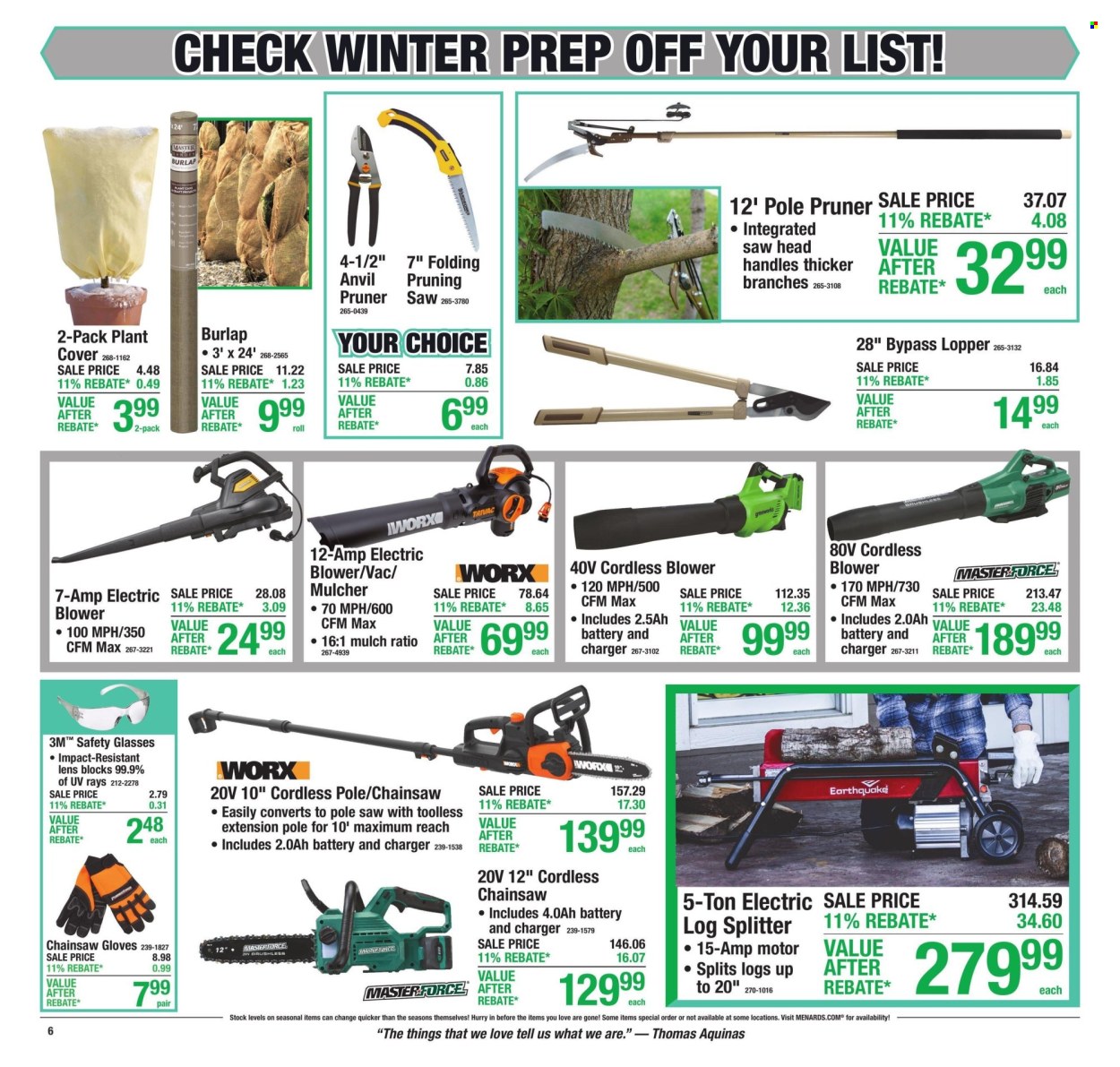 Menards ad - 10/15/2026 - 10/25/2026. Page 8