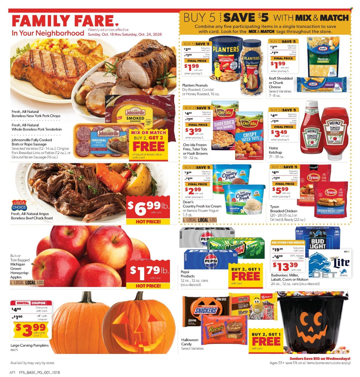 Family Fare ad - 10/18/2026 - 10/24/2026. Page 1