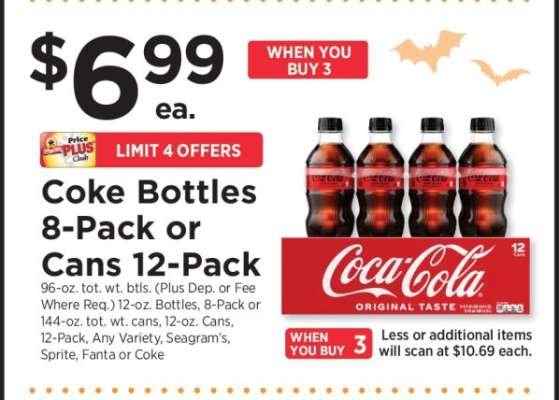 Coke Bottles 8-Pack or Cans 12-Pack