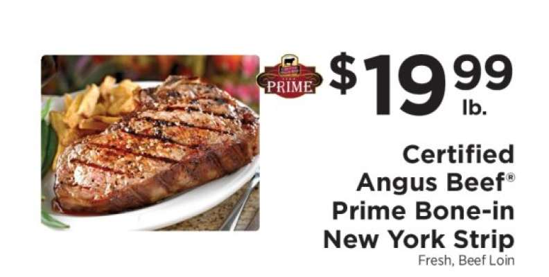 Certified Angus Beef Prime Bone-in New York Strip