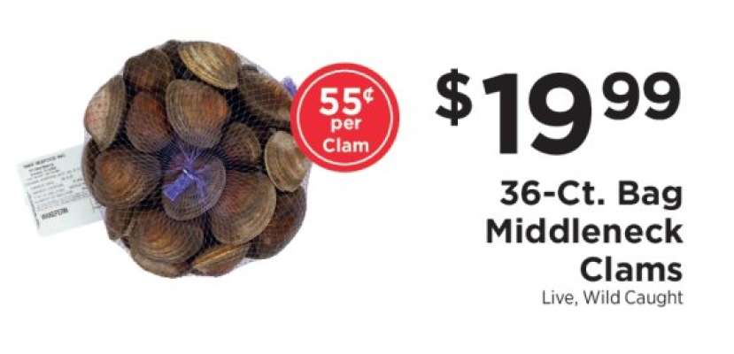 36-ct. Bag Middleneck Clams