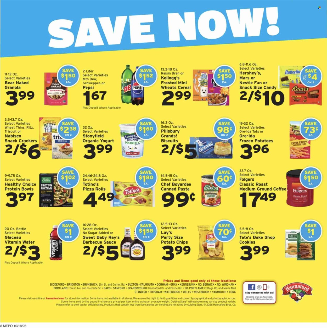 Hannaford ad - 10/18/2026 - 10/24/2026. Page 8