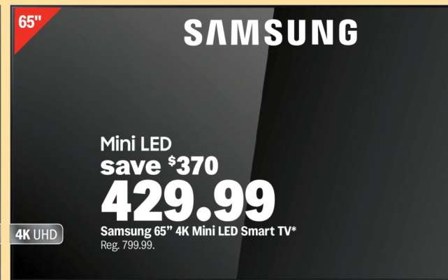 Samsung 65" 4K Mini LED Smart TV
