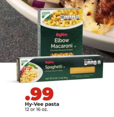 Vee Ad PASTA - HY-VEE • Starting at ️ $0.99