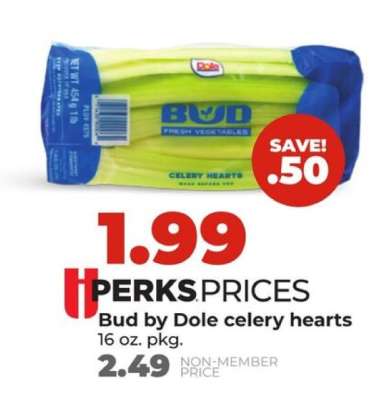 Bud by Dole celery hearts