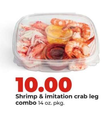 Shrimp & imitation crab leg combo