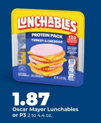Oscar Mayer Lunchables or P3