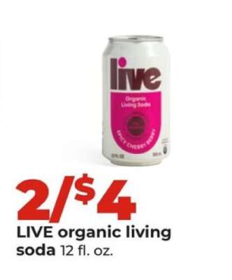LIVE organic living soda