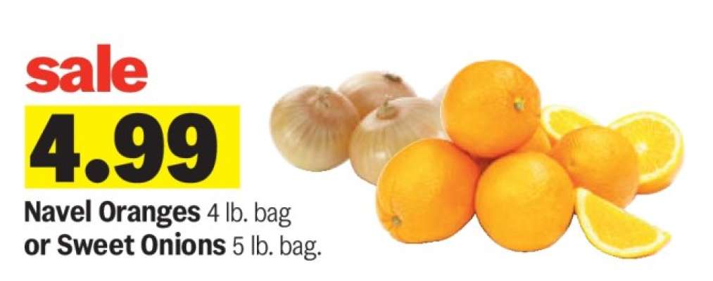 Navel Oranges or Sweet Onions