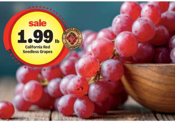 California Red Seedless Grapes