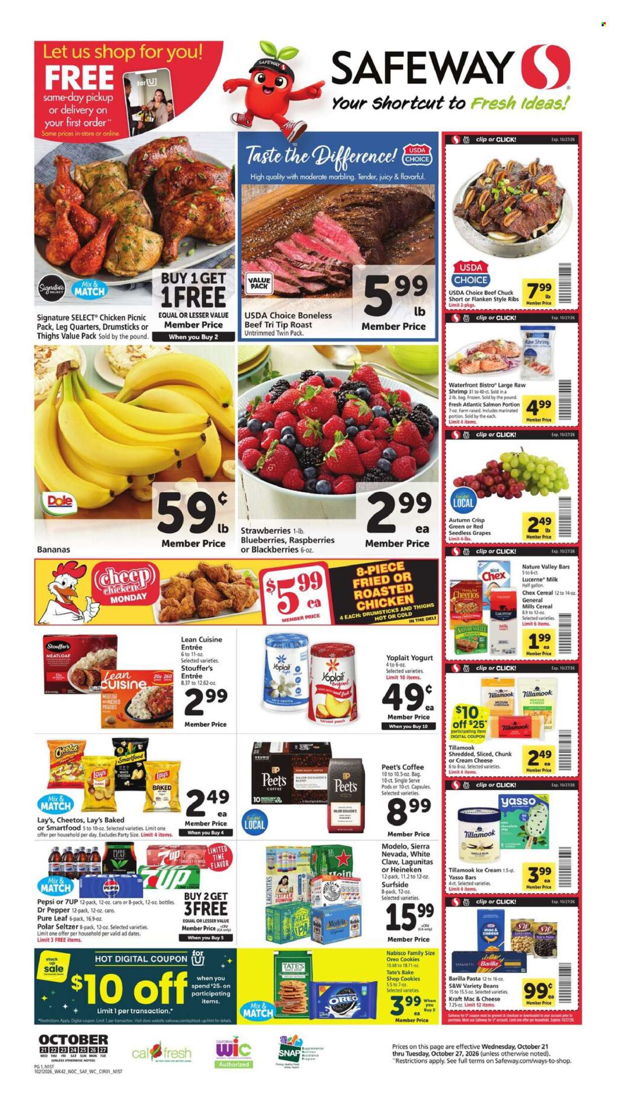 Safeway ad - 10/21/2026 - 10/27/2026. Page 1