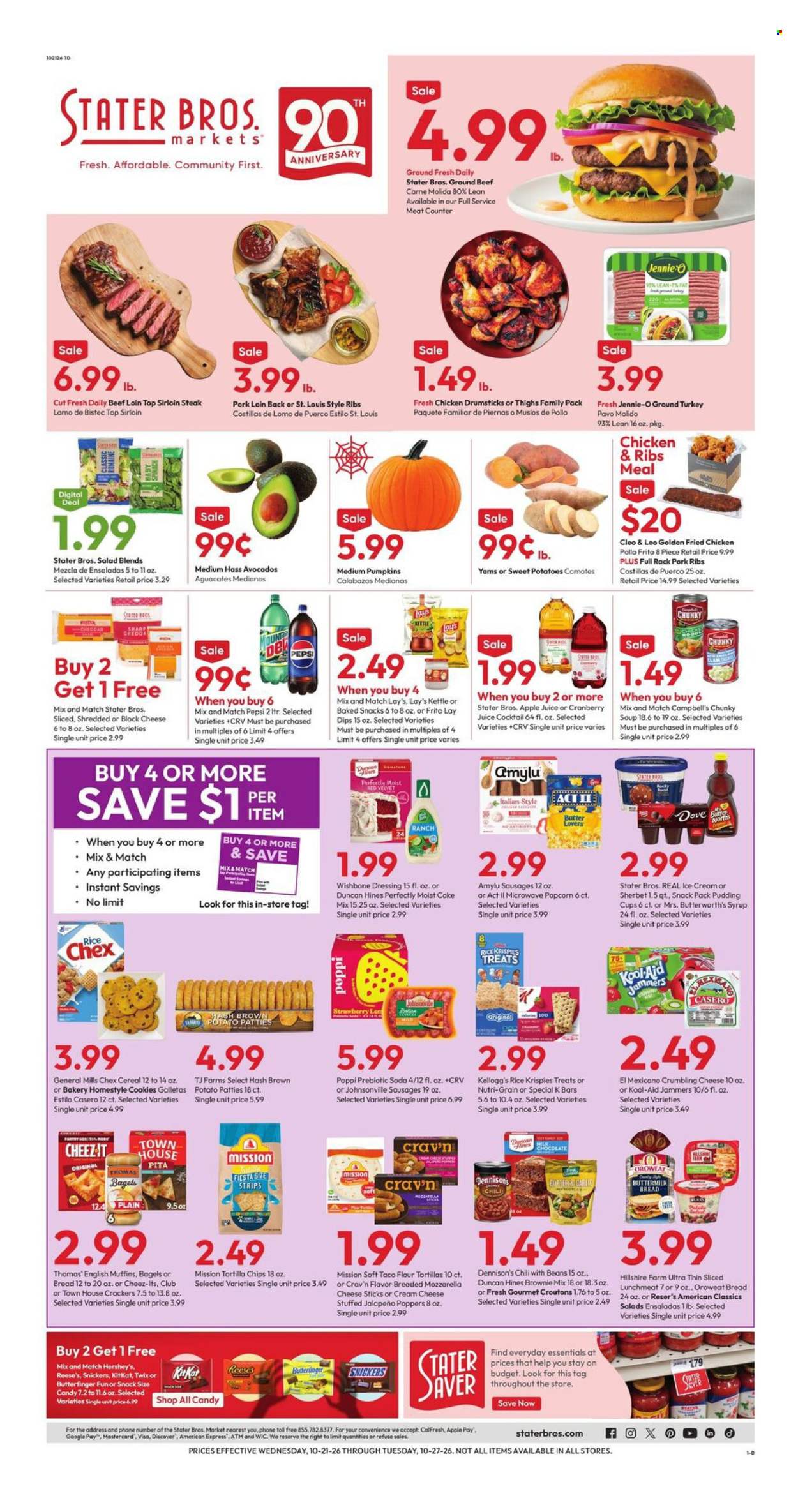 Stater Bros. ad - 10/21/2026 - 10/27/2026. Page 1