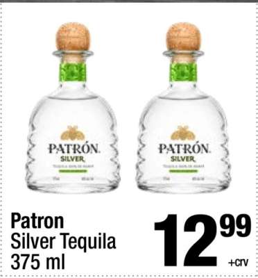 Patron Silver Tequila 375 ml