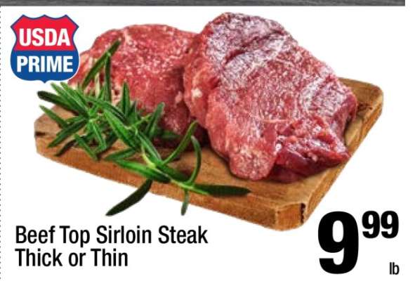Beef Top Sirloin Steak
